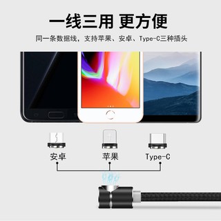 Dây Cáp sạc nam châm xoay 360 chữ L đầu type C thế hệ mới.