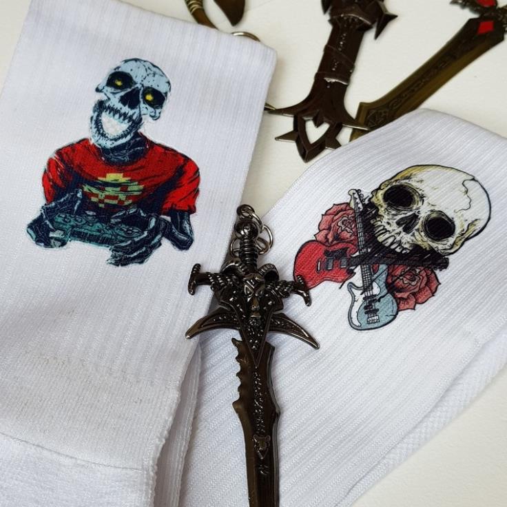 Tất vớ dệt kim in theo yêu cầu, hình đẹp, logo sắc nét, bền màu hàng thể thao