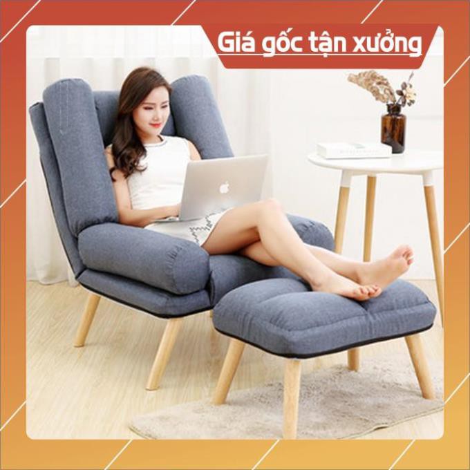 💥HÀNG CÓ SẴN💥 Ghế sofa nệm thư giãn, ghế sòa lười nằm đọc sách xem phim - Sofa lười kèm đôn