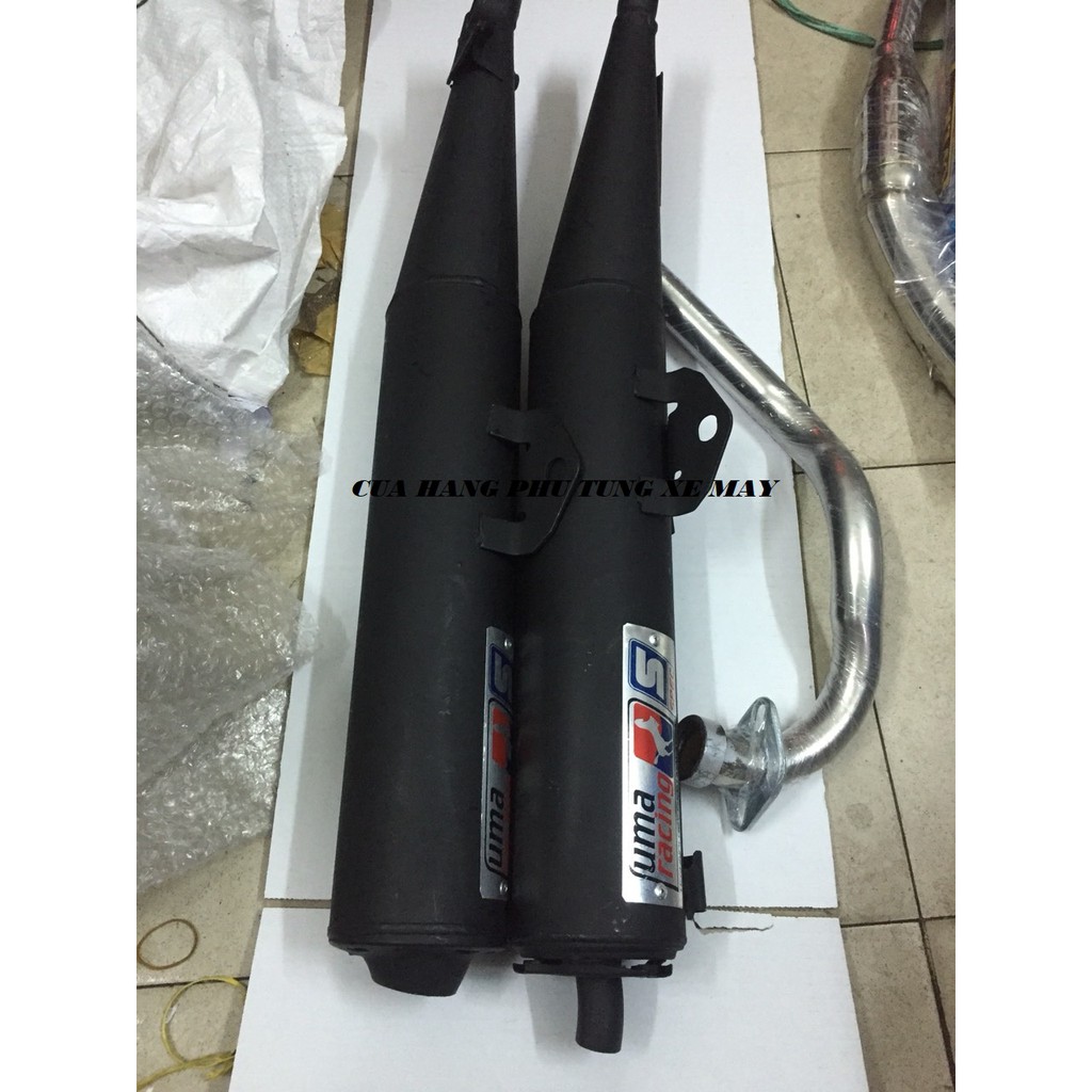 Pô Uma Racing (pô êm hoặc pô móc) - full bộ cho xe Sirius/ Exciter 2010/ Exciter 135/ Exciter 150/ Winner 150