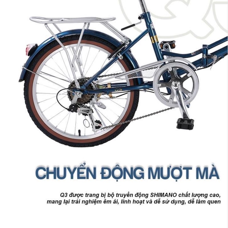Xe Đạp Gấp CALLI Q3 - Thương Hiệu Mỹ, Xuất Nhật