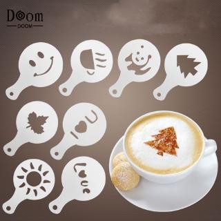 Khuôn rây bột trang trí cà phê DIY nhiều hình ảnh