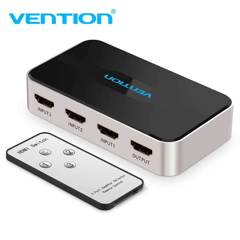 Bộ Chia VENTION 3 Cổng Hdmi 4k 2k Hdmi 1080p 3d Cho Xbox 360 Ps4 Ps3 Hdtv