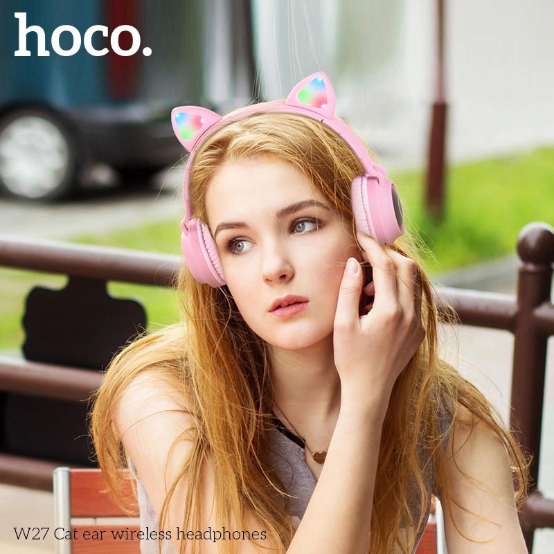 Tai nghe mèo Headphone Bluetooth HOCO W27 new 2020 - Chính hãng | WebRaoVat - webraovat.net.vn