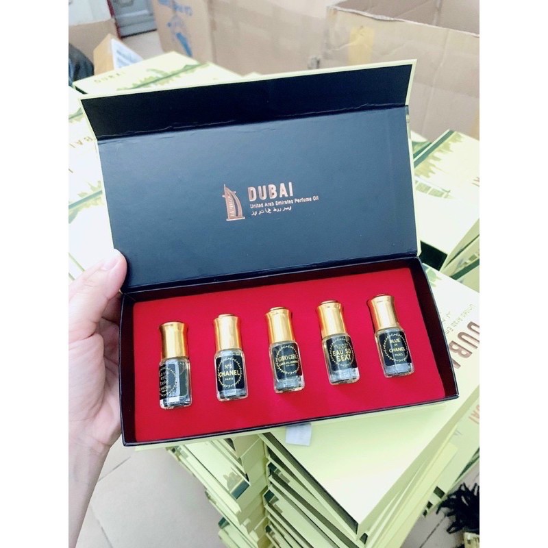 Set dubai 5chai lăn