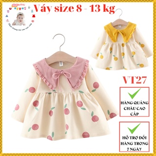Váy thu đông bé gái nhí size 6-13kg đáng yêu VT27