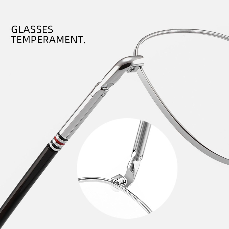 Mắt kính CHARMRAY gọng kim loại chống bức xạ phong cách thời trang cao cấp