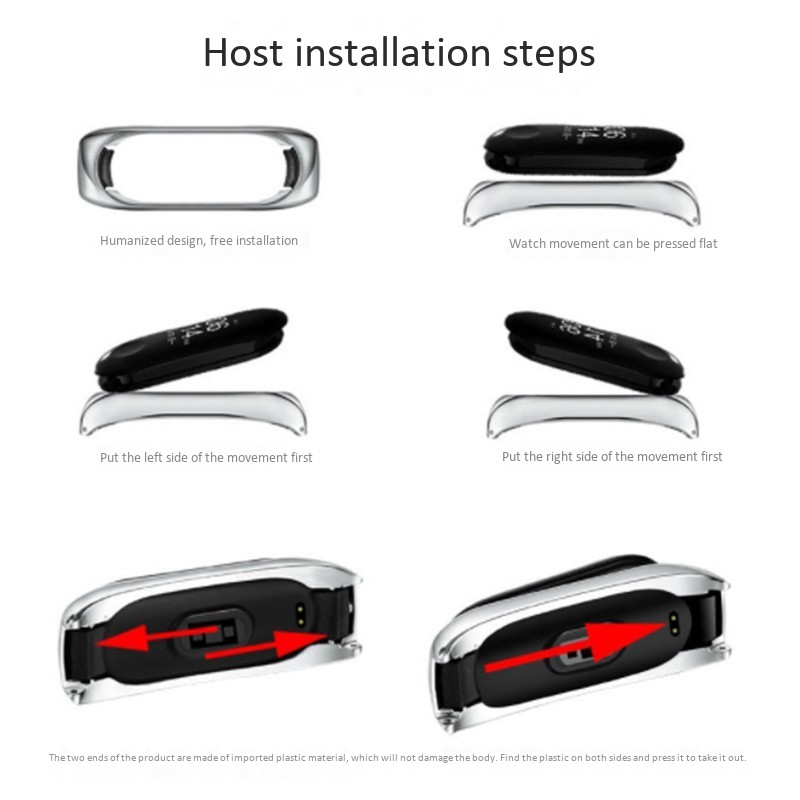 Dây Đeo Thay Thế Chất Liệu Thép Không Gỉ Màu Vàng Cho Xiaomi Mi Band 3 / 4 | BigBuy360 - bigbuy360.vn