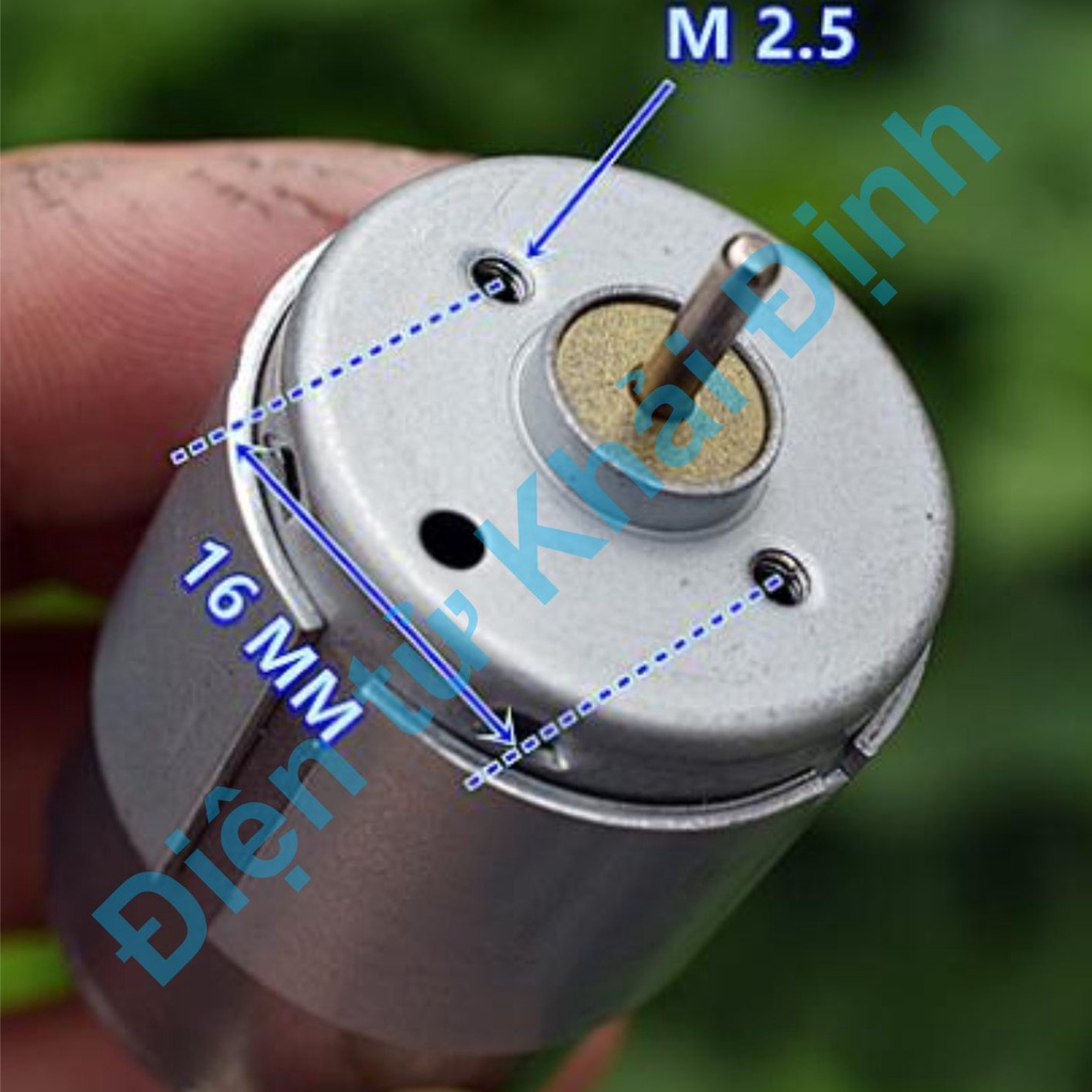 Động cơ DC 385 Mabuchi Standard RS-385PH 15155 16140 17120 A7W93 60137 momen xoắn lớn 24Vdc 0.1A trục 2.3mm kde7746