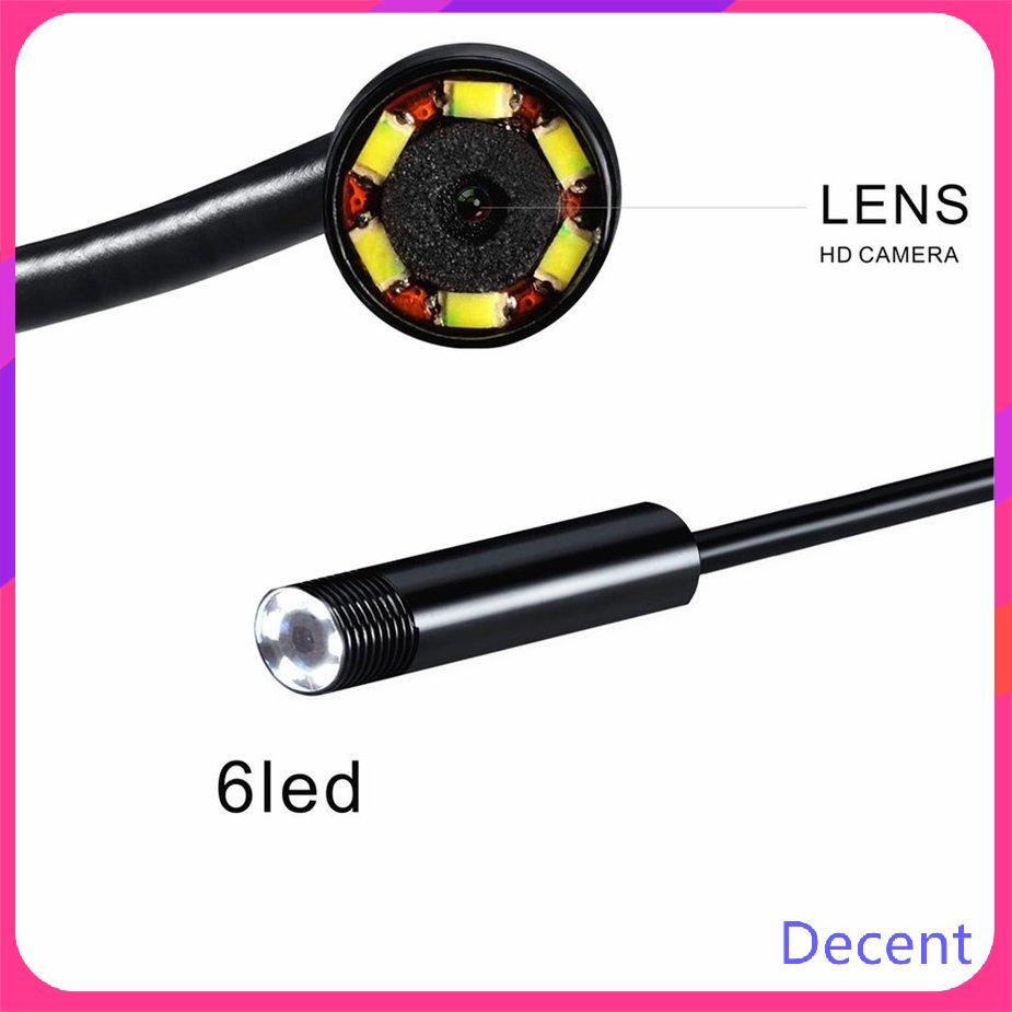 Ống nội soi điện thoại di động 6LED 5.5mm AN99-10M màu đen