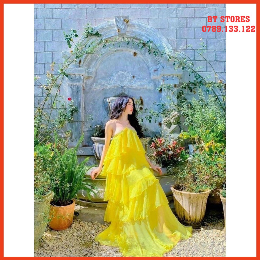 Đầm maxi ⚡FREESHIP⚡ chất voan thoáng mát, (BT025) | BigBuy360 - bigbuy360.vn