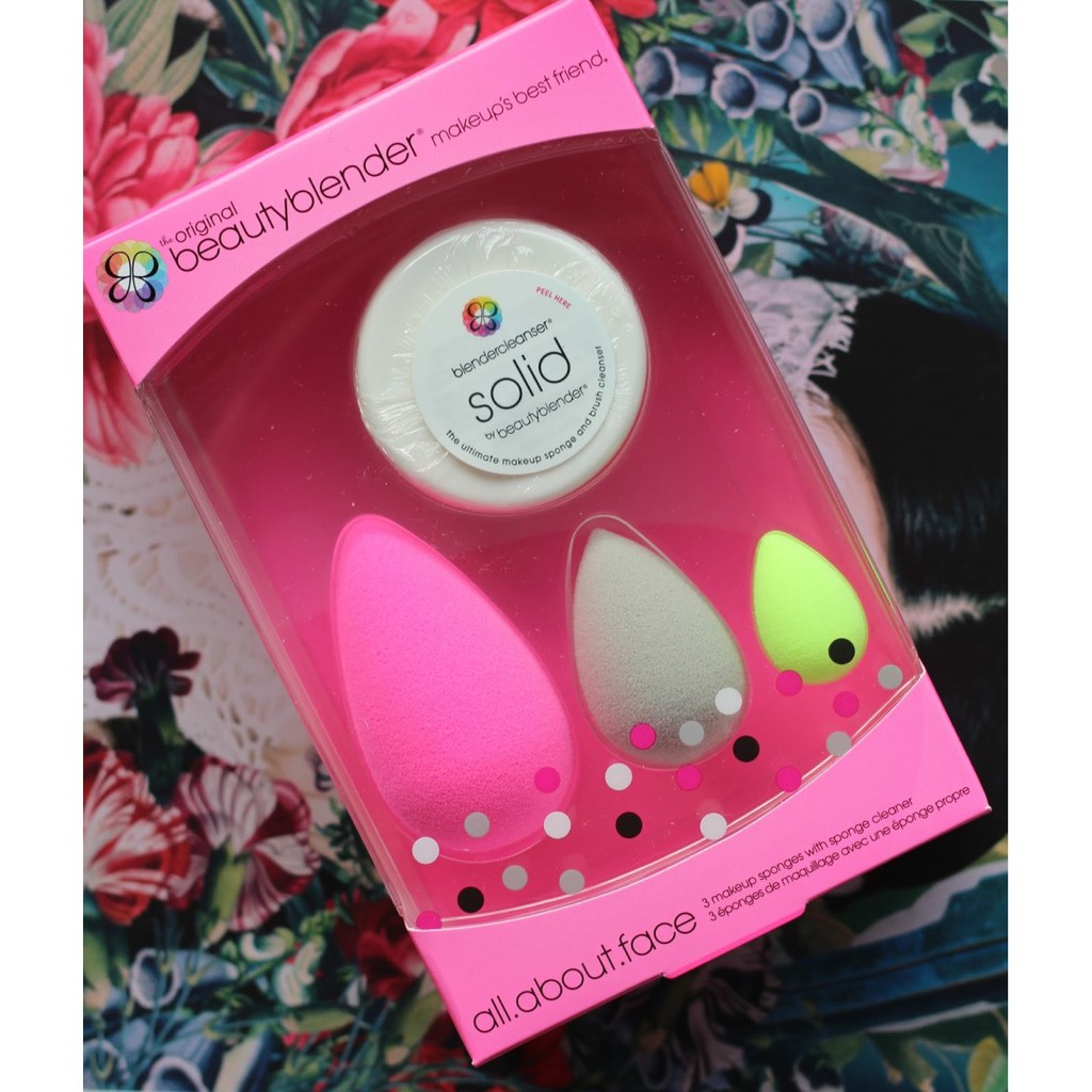 Bộ Mút Trang Điểm + Soap Vệ Sinh Beauty Blender All About Face