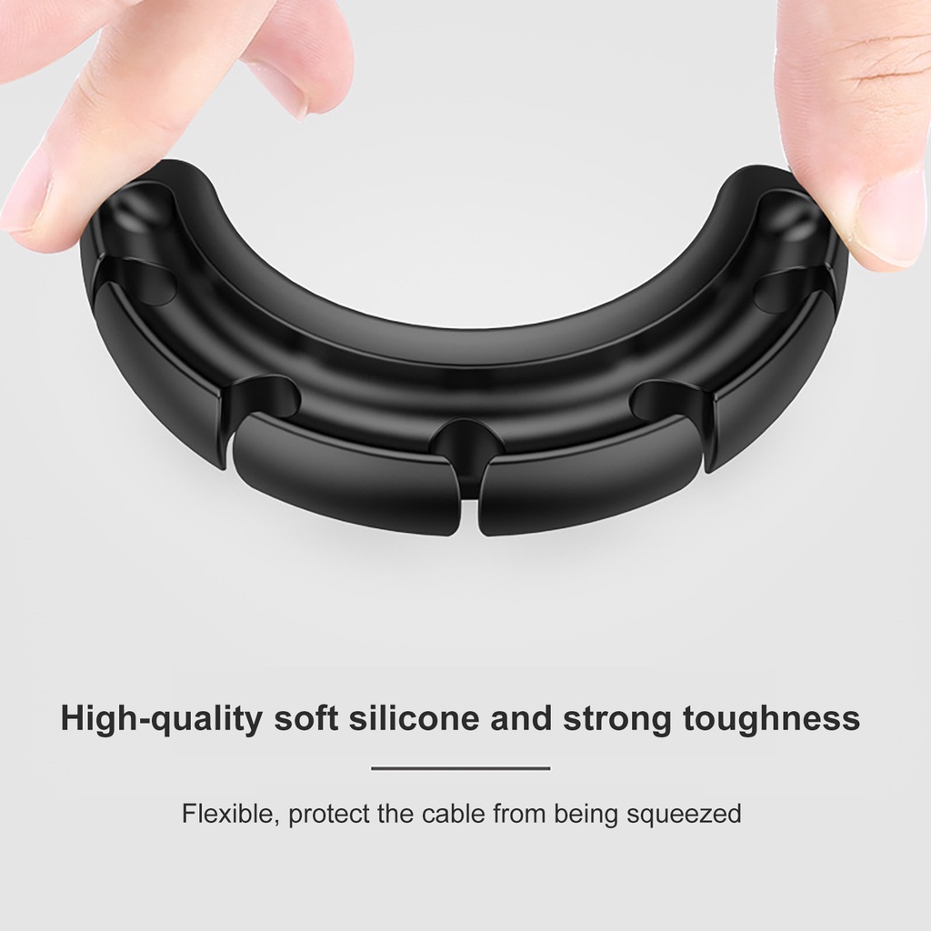 Kẹp giữ dây cáp bằng silicone tự dính đa năng cho văn phòng chất lượng cao