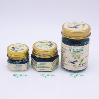 (Bộ) 06 Cao Sả Chống Côn Trùng Đốt Green Herb (Citronella Essence Balm) 20Gram