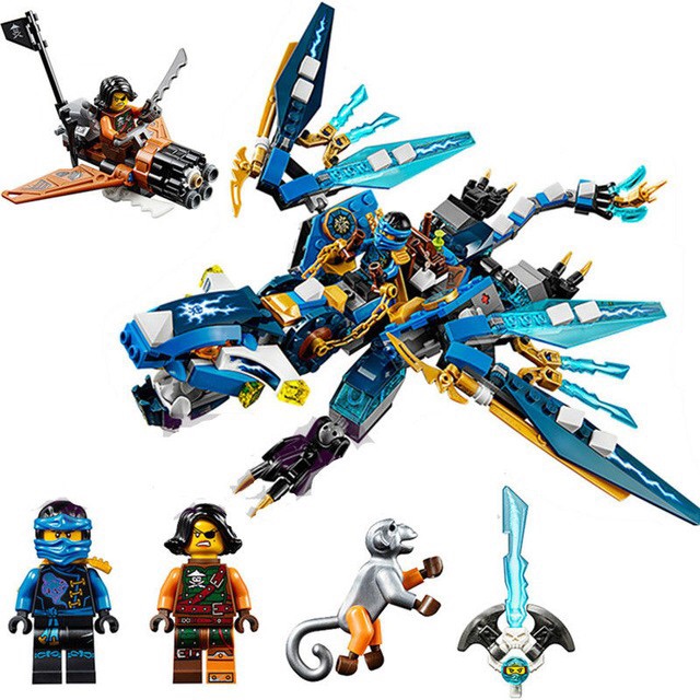 Lắp Ráp Bela 10446 Rồng Chiến Điện của Ninja Jay 349pcs