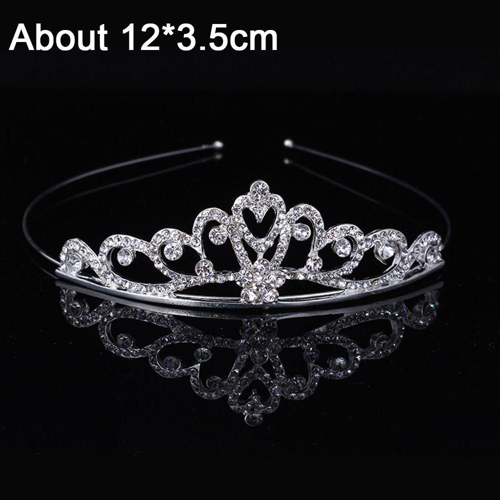ROSE Vương Miện Cài Tóc Đính Pha Lê Cho Cô Dâu