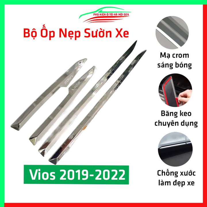 [Vios 2019-2020] Bộ Ốp Nẹp Sườn Cho Xe Vios 2019 2020