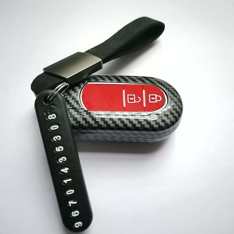Vỏ bọc chìa khóa xe hơi Toyota Rush Wigo AT Gen 3 2019-2022 bằng sợi Carbon