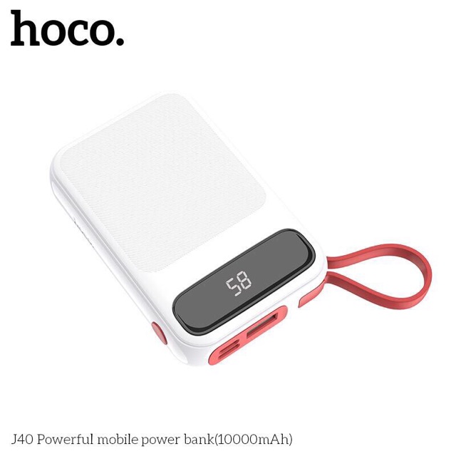 Pin sạc dự phòng 10000mah hoco j40 kiêm dây sạc