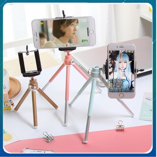 💖 Tripod Mini Giá đỡ điện thoại cao cấp, Nhôm Sơn tĩnh điện, Màu sắc xì tin 💖
