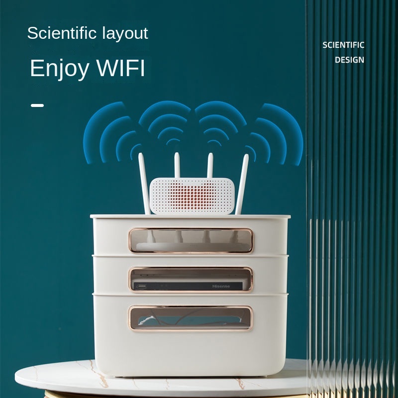 Hộp Lưu Trữ Bộ định Tuyến Không Dây WiFi Hộp Lưu Trữ Dây điện Nhà Cắm Vào Hộp Lưu Trữ đa Chức Năng Hộp Lưu Trữ Trên Cùng TV