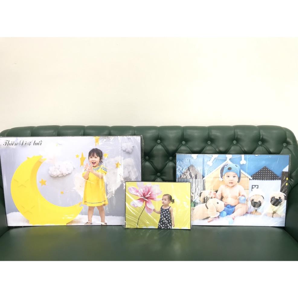 In Ảnh ép gỗ 30x45, 40x60, 50x75, 60x90 trang trí nhà cửa, decor, in hình cưới, sinh nhật, thôi nôi