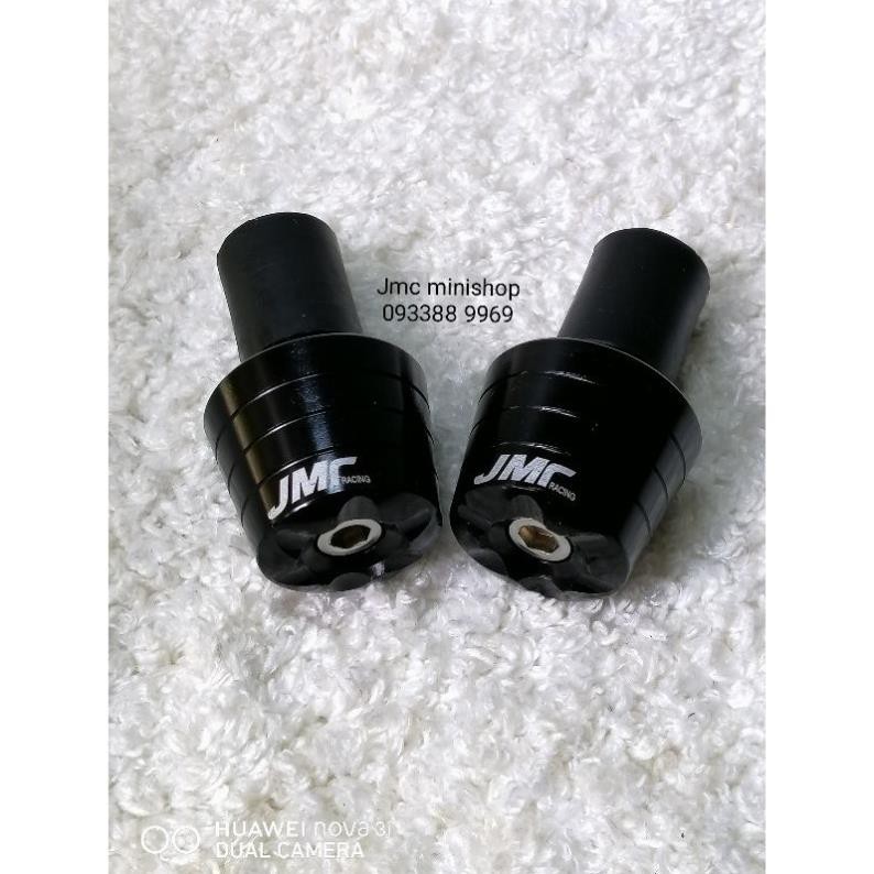 Gù tay lái nhôm JMC màu ĐEN (Gía 1cặp kèm phụkiện ốc inox giữ gù)