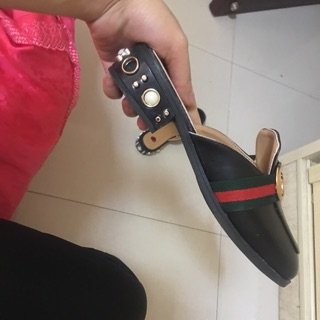 Giầy da lười sục không gót thời trang ( coi kĩ ảnh thật phía cuối )