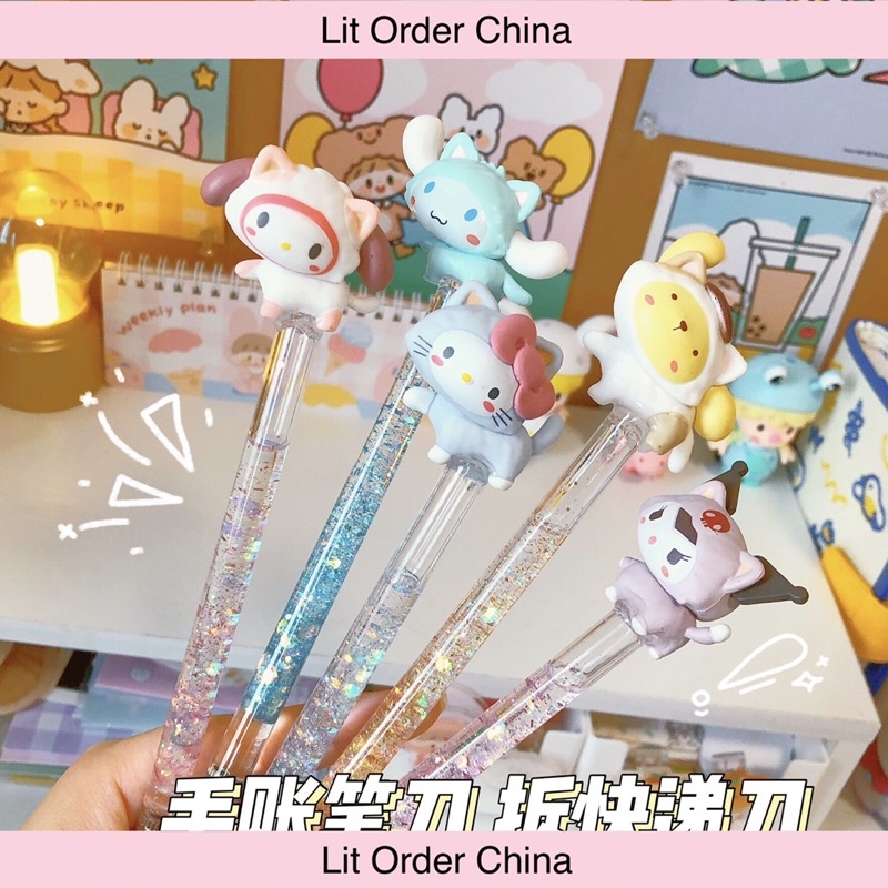 LIT Dao rọc giấy {TẶNG LƯỠI DAO} cắt washi tape hình chó Pompompurin dễ thương