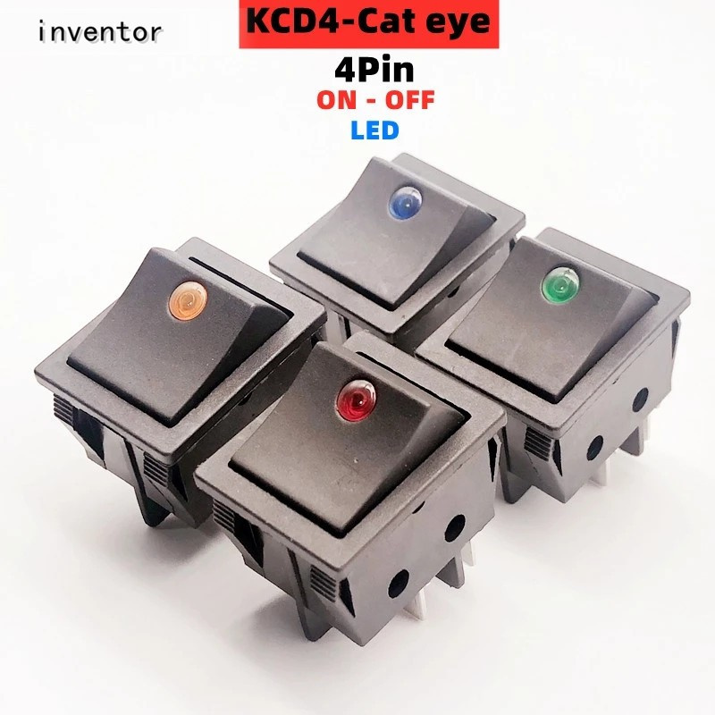 Công Tắc Đèn Led Kcd4 2 Vị Trí On - Off 220V Ac30A250V Thiết Kế Tiện Dụng