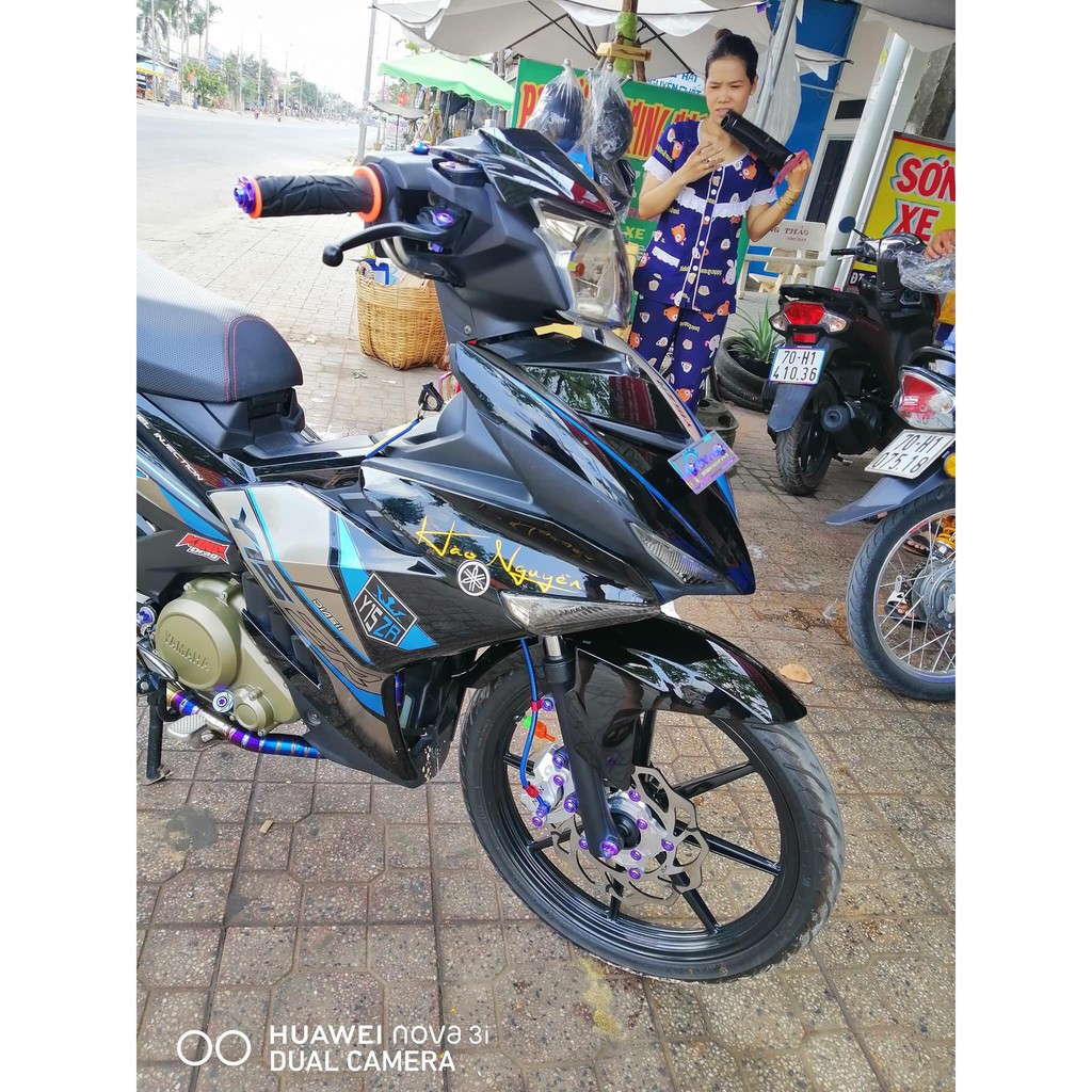 Tem rời Exicter 150 Y15zr đen bạc (B)