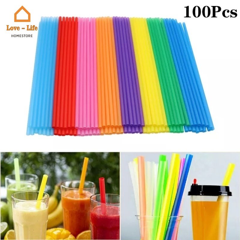 Set 100 Ống Hút Sử Dụng Một Lần Tiện Lợi