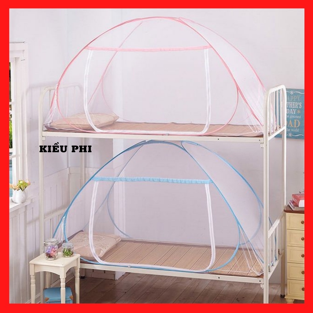 Màn chụp gấp gọn đỉnh chóp chống muỗi 1m2x 2m, 1m6x2m, 1m8x2m, 2m2x 2m tự bung tiện dụng