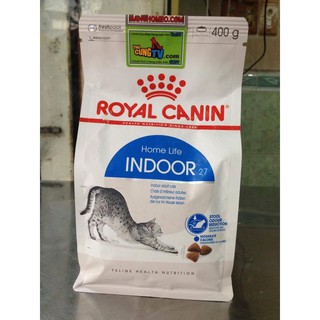 Thức ăn cho mèo Royal Canin Indoor 27 túi 400g