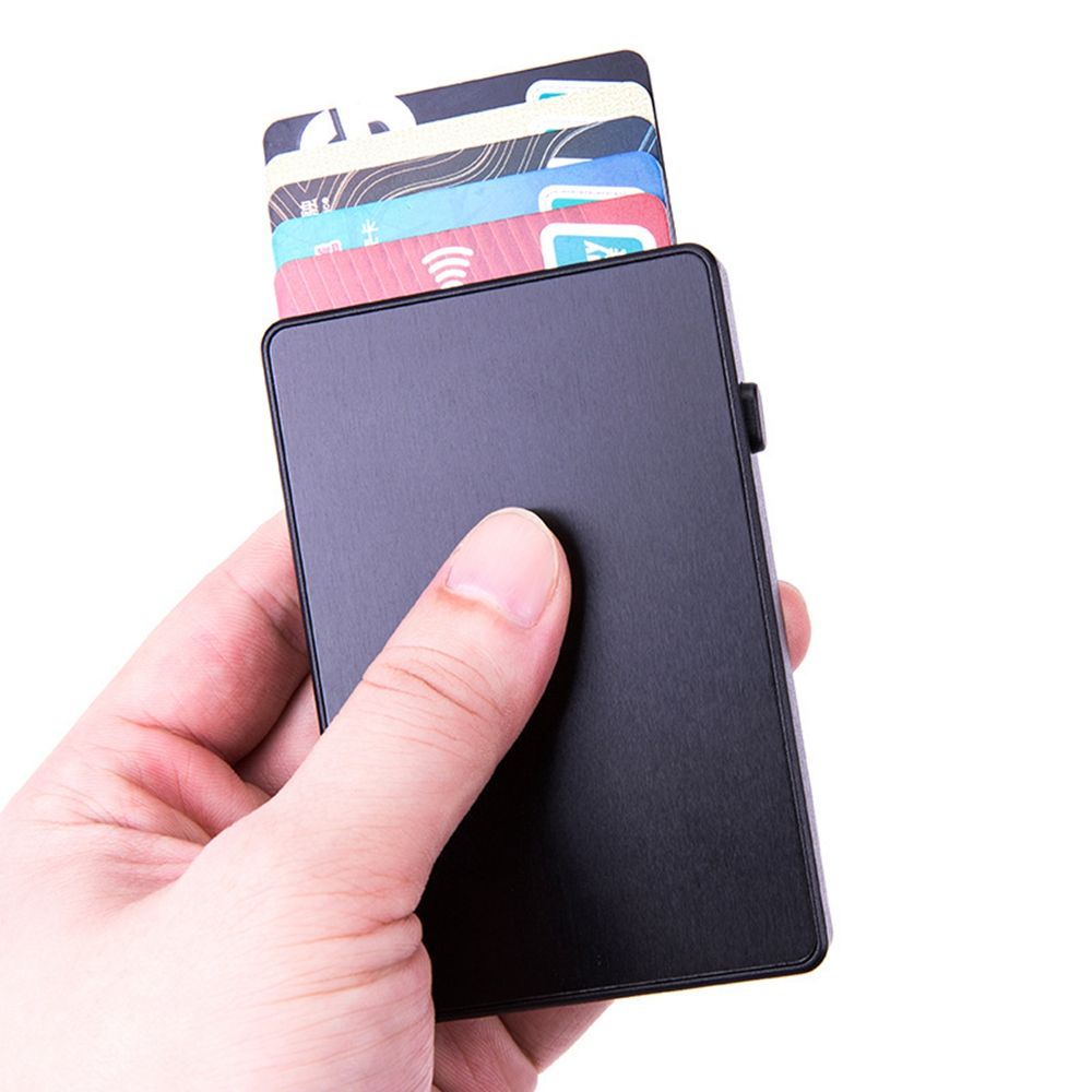 Ví Đựng Thẻ Rfid Bằng Hợp Kim Nhôm Nhiều Màu Chống Trộm Thông Minh