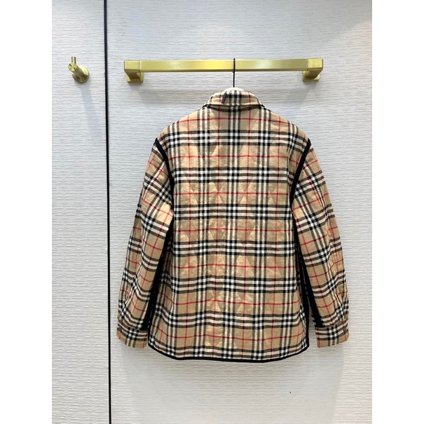 Áo khoác nam hai mặt thiết kế vintage thương hiệu Burberry BBR cao cấp