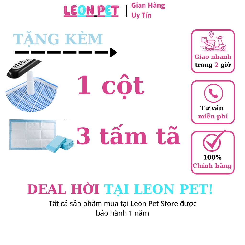 Khay vệ sinh cho chó lớn và nhỏ  - Tặng 3 tấm tã giấy -khay đi vệ sinh cho chó đực và chó cái
