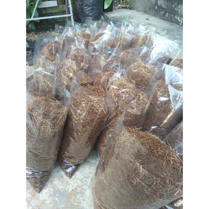 500g Mùn dừa trộn đất trồng cây-hoa lan-cây cảnh