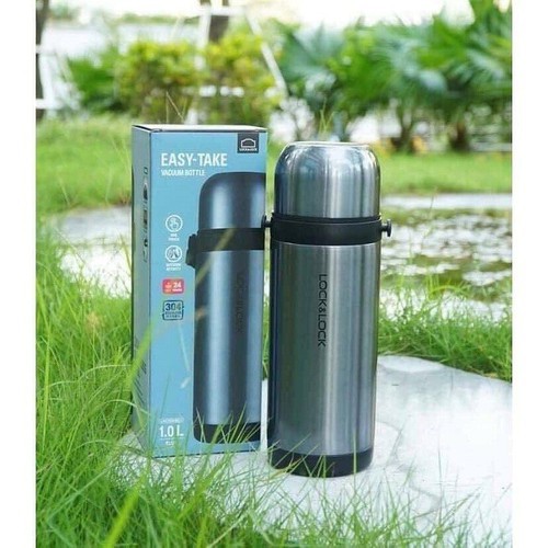 Bình Giữ Nhiệt Loại Lớn Lock&Lock Easy Take dung tích 1L có dây đeo LHC1439