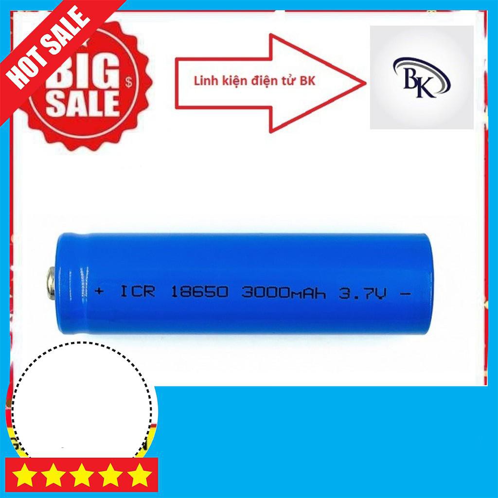 Pin Li-on 18650 dung lương 3000mAh dòng xả 10C(loại tốt)