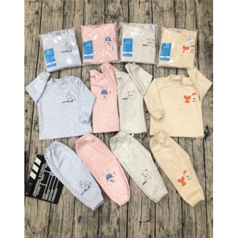 Bộ quần áo dài tay thu đông chất cotton siêu xinh cho bé từ 0 -15 tháng tuổi ( HÀNG VIỆT NAM)