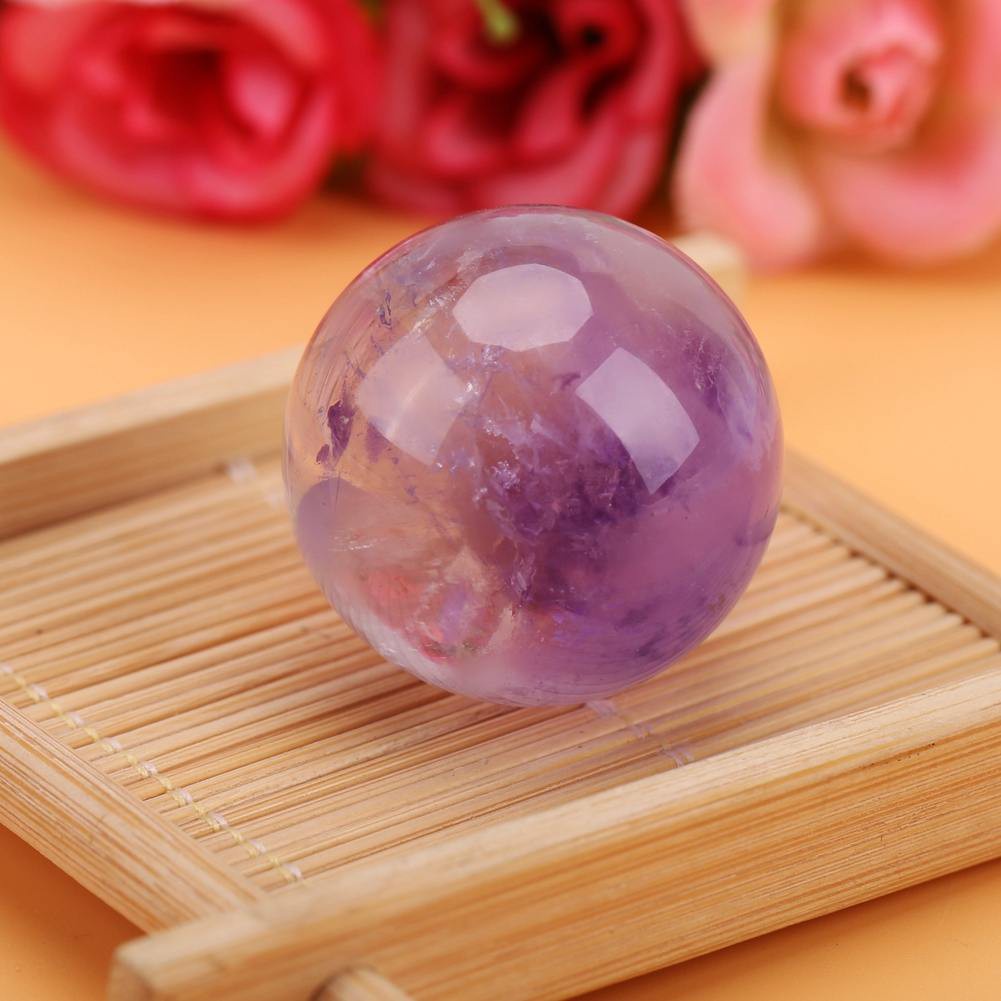 1Pc Natural Purple Quartz Sphere Crystal Ball Healing Stone