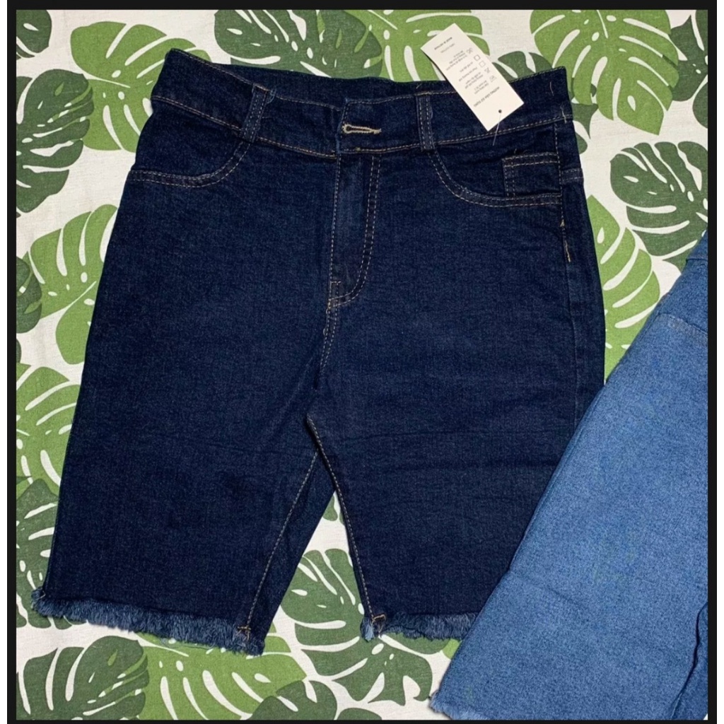 Quần Jeans Kaki Ngố lửng nữ co giãn lưng cao SIZE từ 35kg đến 55kg