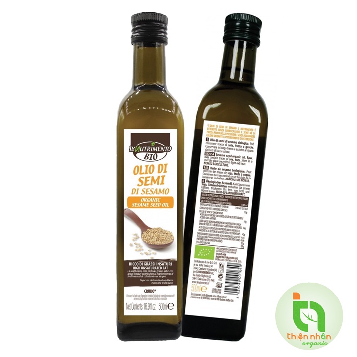 Dầu mè ( dầu vừng ) hữu cơ IL Nutrimento ProBios 500ml Organic Sesame Oil