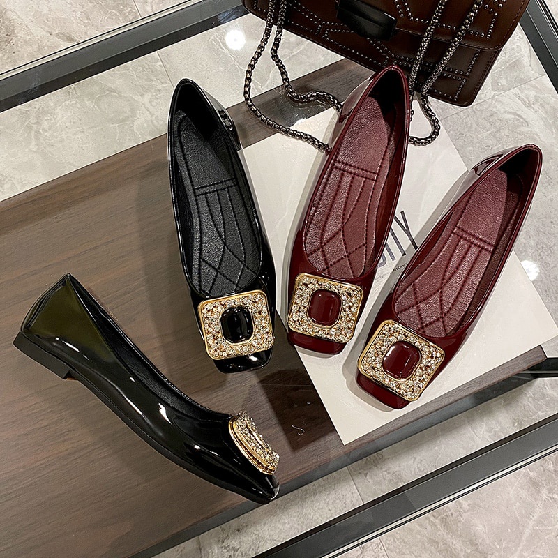 Giày Búp Bê Da Múa Ba Lê Cho Nữ Size 35-44