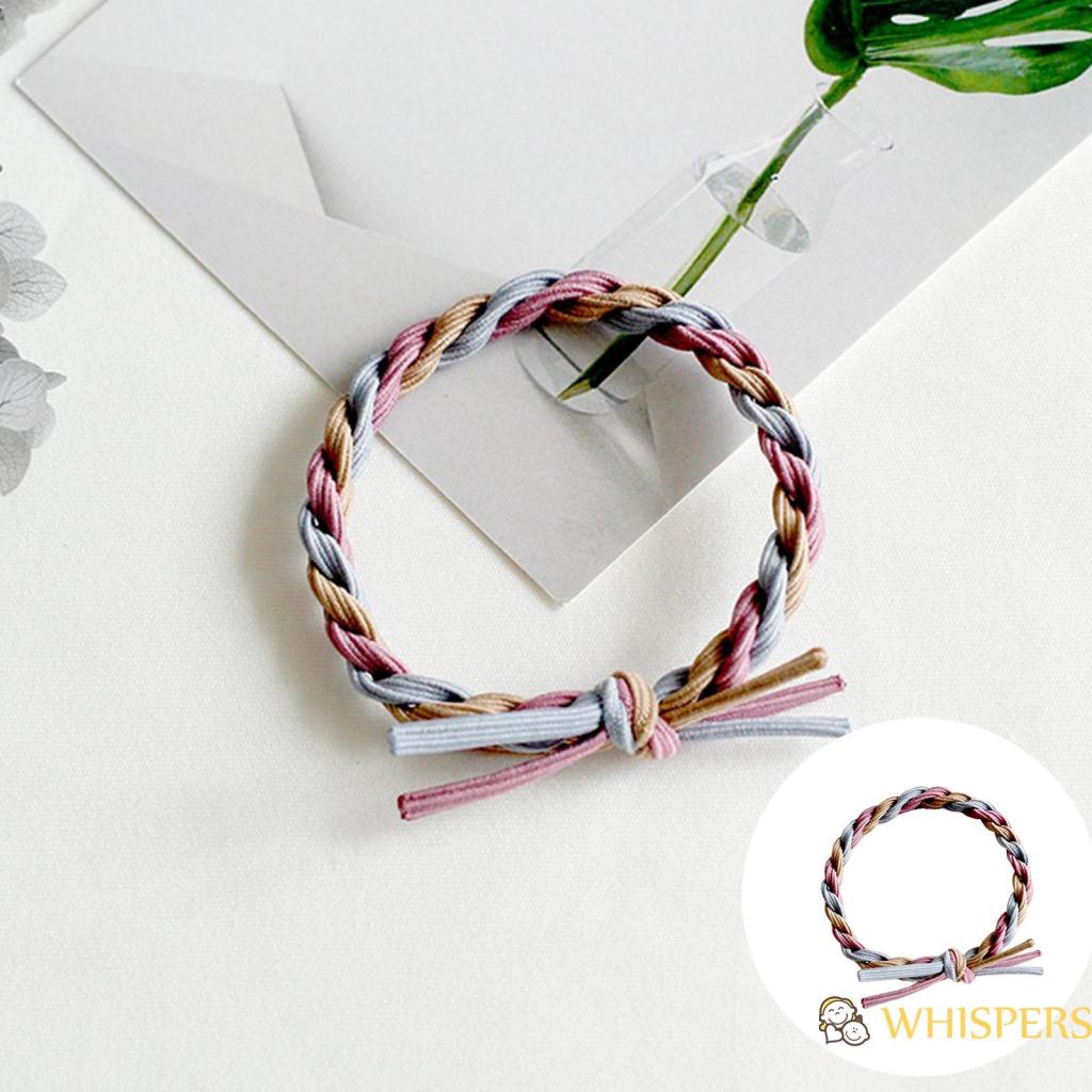 Dây Buộc Tóc Co Giãn Màu Trơn / Màu Sắc Phù Hợp Với Tóc Đuôi Ngựa Cho Nữ