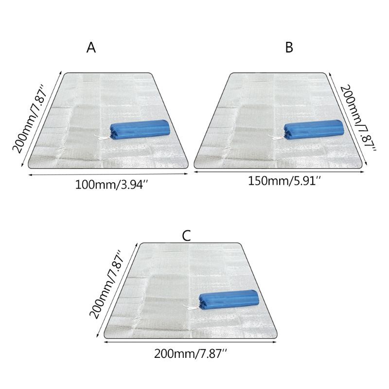 Tấm thảm đệm lá nhôm EVA đi picnic cắm trại dạng gấp chất lượng cao | BigBuy360 - bigbuy360.vn