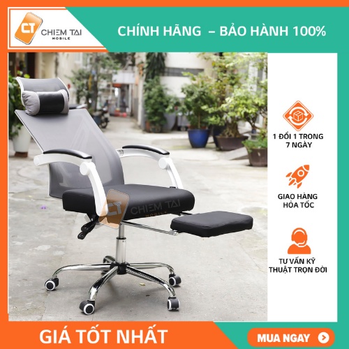 Ghế công thái học có tựa đầu, gác chân HBADA HDNY115