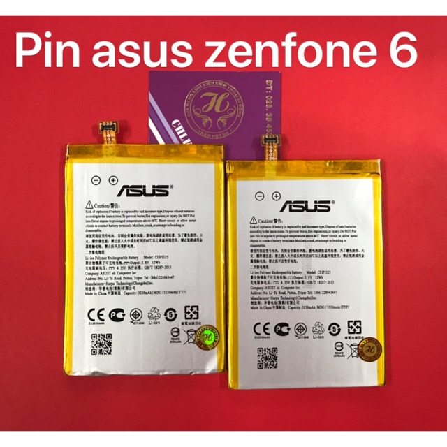 Pin asus zenfone 6 zin kí hiệu trên pin 11P1325 - T00G