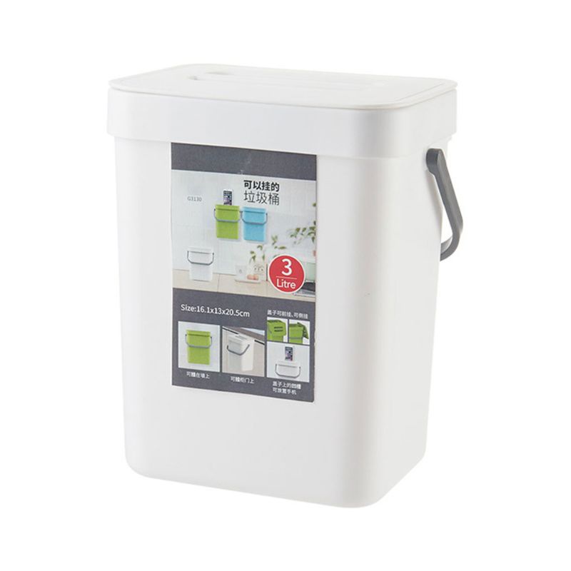 Giỏ Đựng Rác Gắn Tường Bằng Nhựa Tiện Dụng Cho Gia Đình
